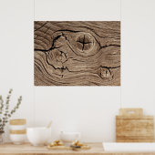 Imitate aus Holz Textur Poster (Küche)