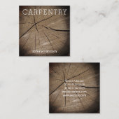 Imitate aus Holzstämmen Quadratische Visitenkarte (Vorne/Hinten)