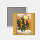 Imitate aus Kirschglas Magnet (Vorderseite/Rückseite)