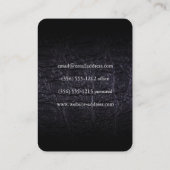 Imitate aus Leder (Krokodil) Visitenkarte (Rückseite)