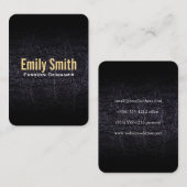 Imitate aus Leder (Krokodil) Visitenkarte (Vorne/Hinten)