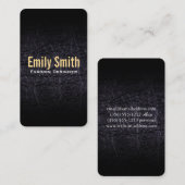 Imitate aus Leder (Krokodil) Visitenkarte (Vorne/Hinten)