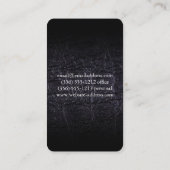 Imitate aus Leder (Krokodil) Visitenkarte (Rückseite)