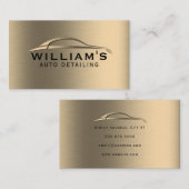 Imitate aus Metall Visitenkarte (Vorne/Hinten)