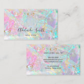 IMITATE aus rosa Stein Visitenkarte (Vorne/Hinten)