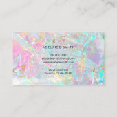 IMITATE aus rosa Stein Visitenkarte (Rückseite)