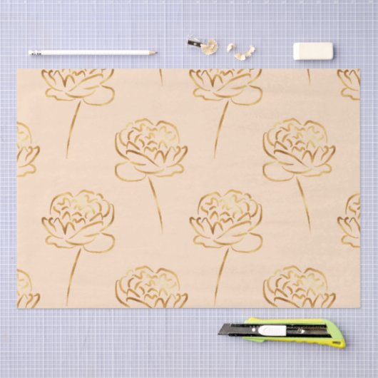 Imitate aus Rost und Gold Seidenpapier (Handwerk)