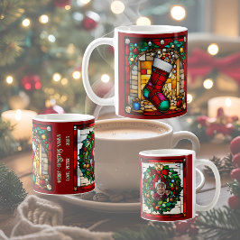 Imitate aus rotem Strumpf Kaffeetasse