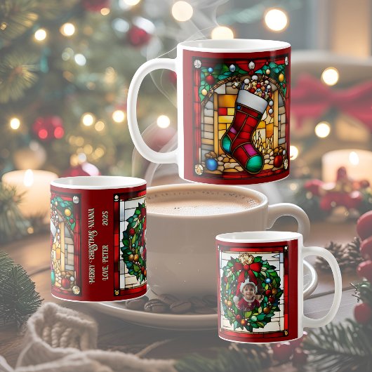 Imitate aus rotem Strumpf Kaffeetasse