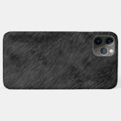 Imitate aus schwarzem Bär Fur Textur Case-Mate iPhone Hülle (Rückseite (Horizontal))