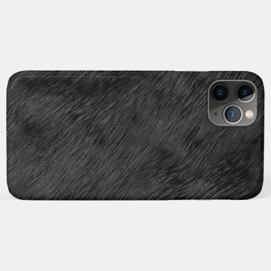 Imitate aus schwarzem Bär Fur Textur Case-Mate iPhone Hülle (Rückseite (Horizontal))