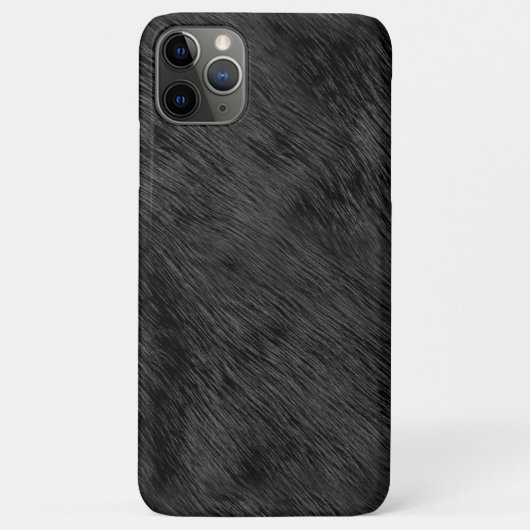 Imitate aus schwarzem Bär Fur Textur Case-Mate iPhone Hülle (Rückseite)