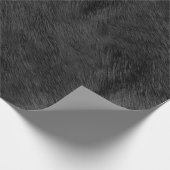 Imitate aus schwarzem Bär Fur Textur Geschenkpapier (Ecke)