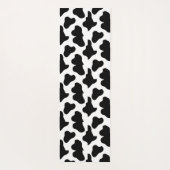 Imitate aus schwarzem und weißem Western Yogamatte (Rückseite)