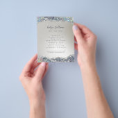 Imitate aus Silber Glitzer Folie Flyer (Gruppe)