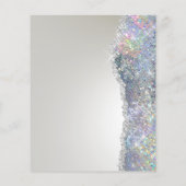 Imitate aus Silber Glitzer Folie Flyer (Hinten)