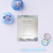 Imitate aus Silber Glitzer Folie Flyer (Einzeln)