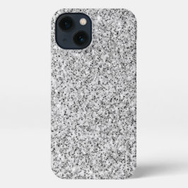 Imitate aus Silbergrauem Glitzer Glitzern iPhone 13 Hülle