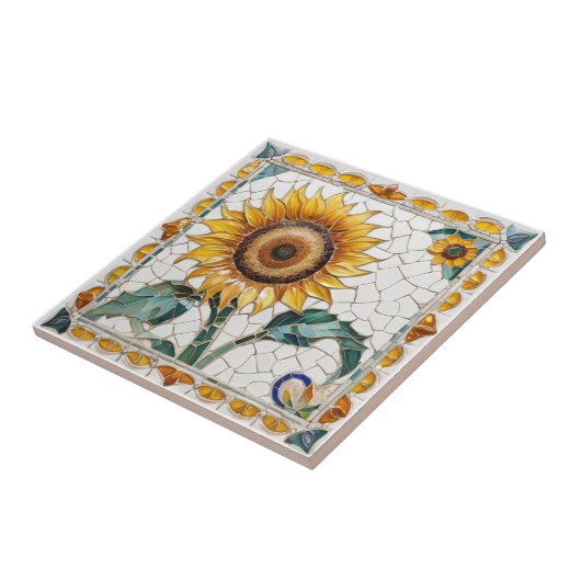 Imitate aus Sonnenblumen Mosaik Fliese (Seite)
