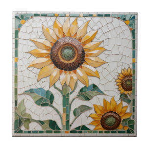 Imitate aus Sonnenblumen Mosaik Fliese