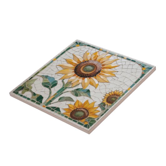 Imitate aus Sonnenblumen Mosaik Fliese (Seite)
