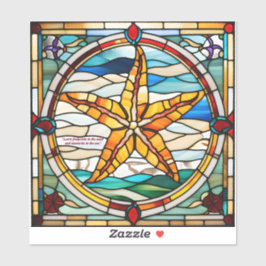 Imitate aus verkettetem Glass Aufkleber