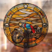 Imitate aus verklebtem Glas, rund, individuell ein Fensteraufkleber (Blatt 2)