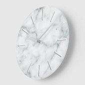 Imitate aus weißem Marmor Große Wanduhr (Winkel)