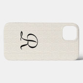 Imitate aus weißem rustikalem Einband Case-Mate iPhone Hülle (Rückseite (Horizontal))