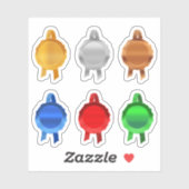 Imitate Award/Certificate Siegel Ribbons (6ClrsPla Aufkleber (Blatt)