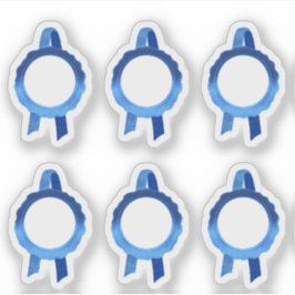 Imitate Award/Certificate Siegel Ribbons (Blue Hol Aufkleber