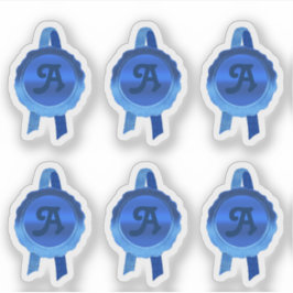 Imitate Award/Certificate Siegel Ribbons (Blue Ini Aufkleber