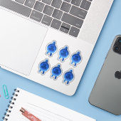 Imitate Award/Certificate Siegel Ribbons (Blue Ini Aufkleber (Laptop mit iPhone)