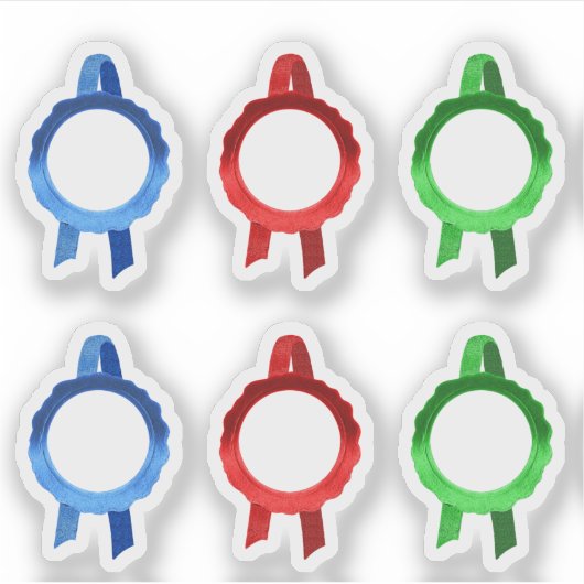 Imitate Award/Certificate Siegel Ribbons (BRG Holl Aufkleber (Vorderseite)