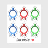 Imitate Award/Certificate Siegel Ribbons (BRG Holl Aufkleber (Blatt)