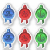 Imitate Award/Certificate Siegel Ribbons (BRG-Init Aufkleber (Vorderseite)