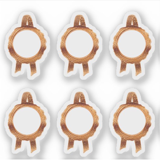 Imitate Award/Certificate Siegel Ribbons (BronzeHo Aufkleber (Vorderseite)