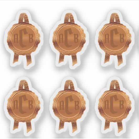 Imitate Award/Certificate Siegel Ribbons (BronzeIn Aufkleber (Vorderseite)