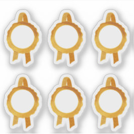 Imitate Award/Certificate Siegel Ribbons (Gold Hol Aufkleber