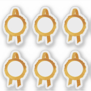 Imitate Award/Certificate Siegel Ribbons (Gold Hol Aufkleber