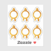 Imitate Award/Certificate Siegel Ribbons (Gold Hol Aufkleber (Blatt)