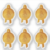 Imitate Award/Certificate Siegel Ribbons (Goldinit Aufkleber (Vorderseite)