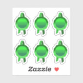 Imitate Award/Certificate Siegel Ribbons (Green Sc Aufkleber (Blatt)