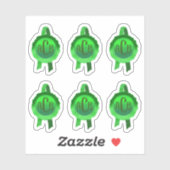 Imitate Award/Certificate Siegel Ribbons (GreenIni Aufkleber (Blatt)