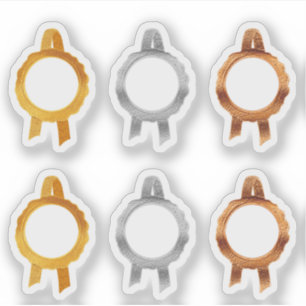 Imitate Award/Certificate Siegel Ribbons (Hollow/M Aufkleber