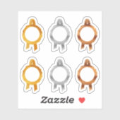 Imitate Award/Certificate Siegel Ribbons (Hollow/M Aufkleber (Blatt)