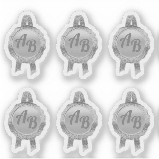 Imitate Award/Certificate Siegel Ribbons(Initials/ Aufkleber (Vorderseite)