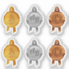 Imitate Award/Certificate Siegel Ribbons (InitMetA Aufkleber