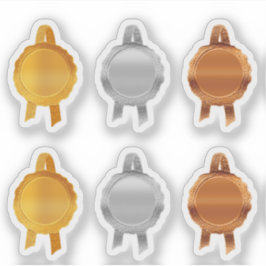 Imitate Award/Certificate Siegel Ribbons (PlMetalA Aufkleber