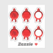 Imitate Award/Certificate Siegel Ribbons (Red Asso Aufkleber (Blatt)